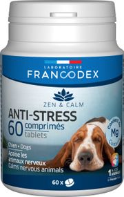 Вітаміни з заспокійливою дією для собак Francodex Antistress Dog, 60 табл