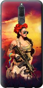 Чехол на Huawei Mate 10 Lite Украинка с оружием "5316u-1240-17620"