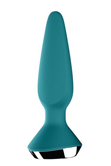 Анальна пробка з двома моторами та керуванням з телефону Satisfyer Plug-ilicious 1 Petrol, зелений Sex Aura | Зображення 1