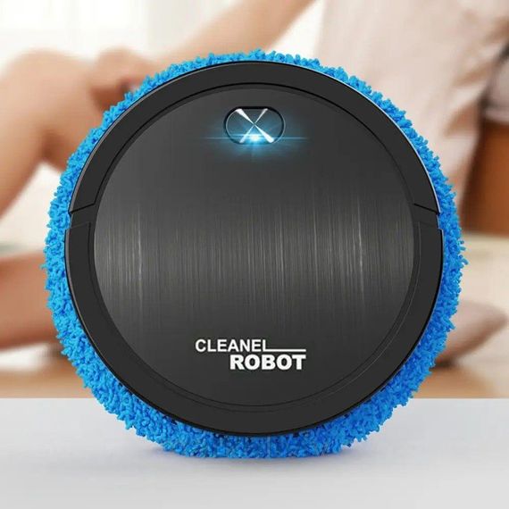 Робот для вологого прибирання, Vacuum cleaner LY-540, Чорний / Розумний робот-прибиральник для миття підлоги | Зображення 3