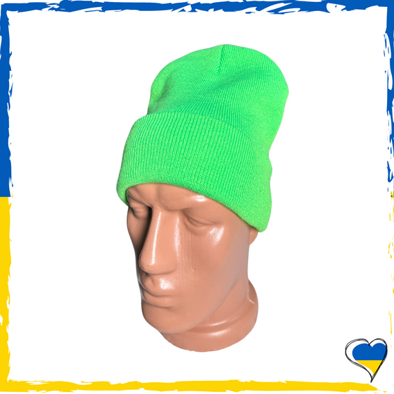 Шапка лаймовая. Унисекс. Шапка обычная однотонная. Различные цвета. Мужская, женская, детская