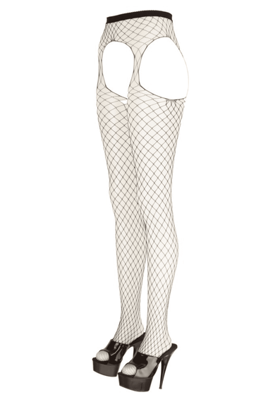 Колготки у сітку з вирізом Cottelli Collection Sex Tights 2530155 Чорні S/M/L | Зображення 4