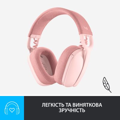 Навушники Logitech Zone Vibe 100 Wireless Rose (981-001224) (981-001224) | Зображення 6