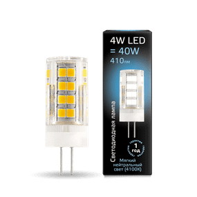 LED лампа Gauss G4 AC185-265V 4W 4100K керамика