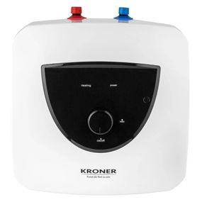 Водонагрівач Kroner Small K10SU1.5 1500 Вт, "мокрий" ТЕН, 10 л, квадратний, вертикальний, під мийкою, білий (CV034585)