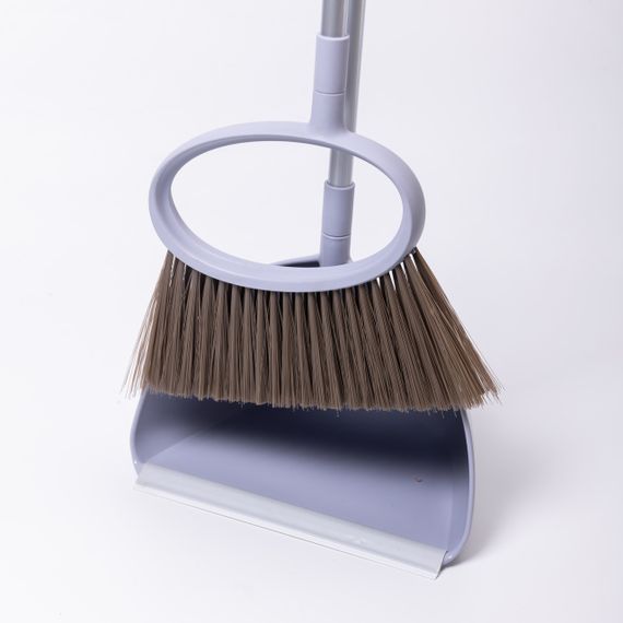 Набір віник і совок на довгій ручці для підлоги 25×25×95 (см) Фіолетовий HP-45-1V | Зображення 2