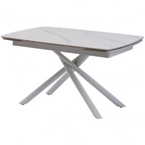 Стол раскладной Concepto PALERMO WHITE керамика 140-200 см