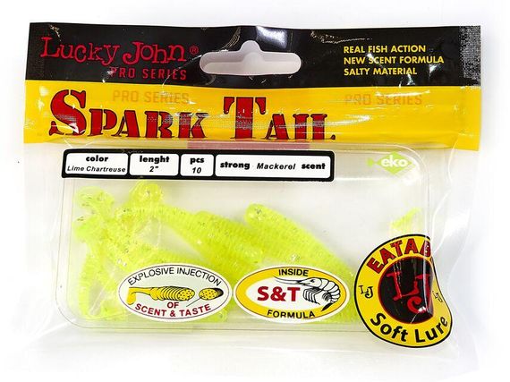Виброхвосты съедоб. искусст. LJ Лаки Джон Pro Series Spark Tail 2,0in /071 10 шт в упаковке. | Зображення 1