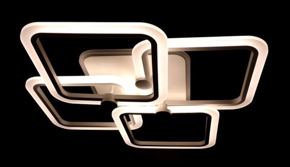 Люстра світлодіодна стельова LED світильник для квартири на стелю лед з пультом 25755 Білий 10х56х65 см. | Зображення 3