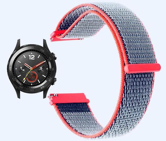 Нейлоновий ремінець для годинника Huawei Watch 2 - Neon Red