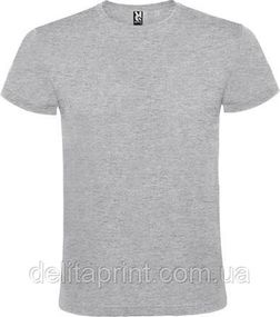 Футболка Roly Atomic 150 Сірий меланж 3XL