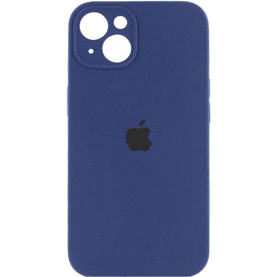 Чехол Silicone Case Full Camera Protective (AA) для Apple iPhone 15 Plus (6.7") Синий / Deep navy