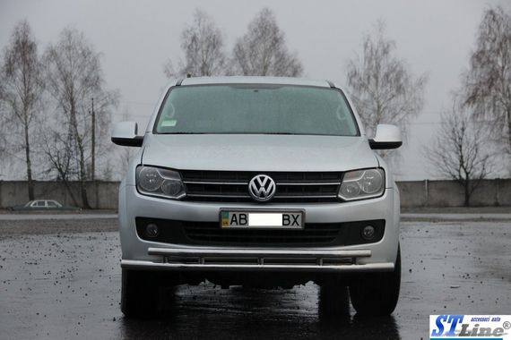 Передній захист ST018-2 (нерж) для Volkswagen Amarok 2010-2022 рр | Зображення 1
