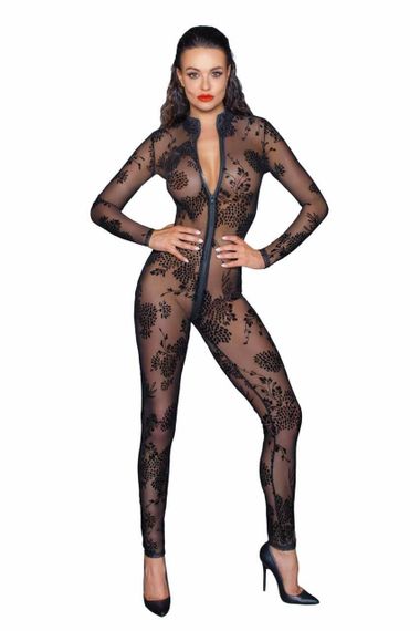 Сітчастий бодістокінг Noir Handmade F237 Long tulle overall, L sexstyle | Зображення 2