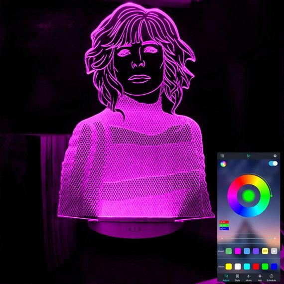 Акриловый светильник-ночник управление с телефона Mylene Farmer tty-n002178