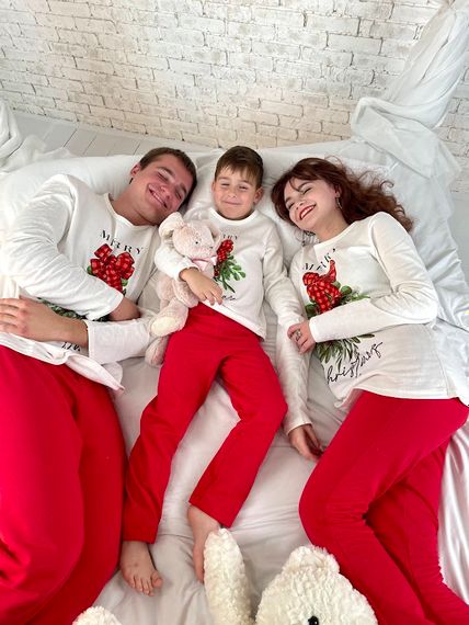 Піжама дитяча "Family look" Носи своє 110 Білий (p-12556-140952) | Зображення 9