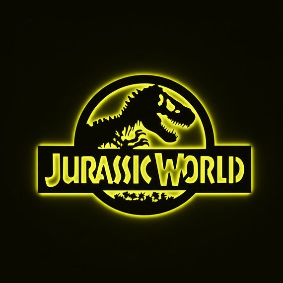 Панно декоративне картина на стіну Парк Юрського періоду LED підсвітка 16 кольорів пульт 500х329 acr-p000264 | Зображення 5