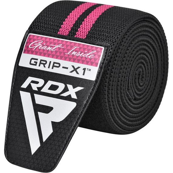 Бинты на колени RDX GYM KNEE WRAP R11 BLACK/PINK | Зображення 5