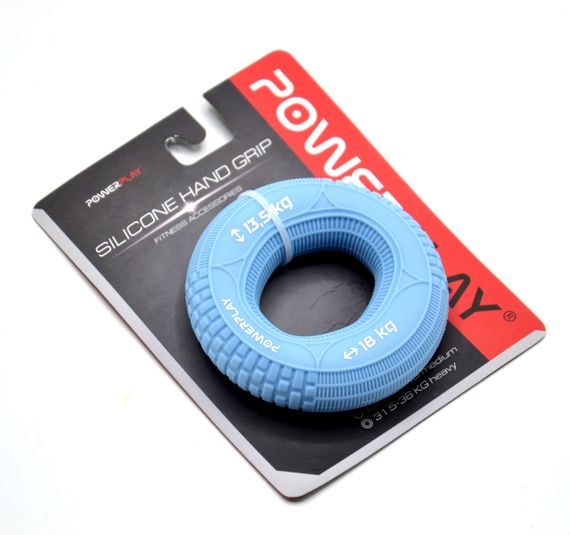 Еспандер кистьовий силіконовий PowerPlay PP-4330 Hand Grip Loops Light 13.5-18 кг. Блакитний | Зображення 9