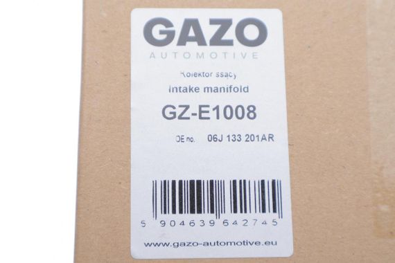 Коллектор впускной Audi A3 Q3 Skoda Octavia Superb VW Golf V VI Passat 1.8 2.0 TFSI TSI 04-18 GZ-E1008 | Зображення 1