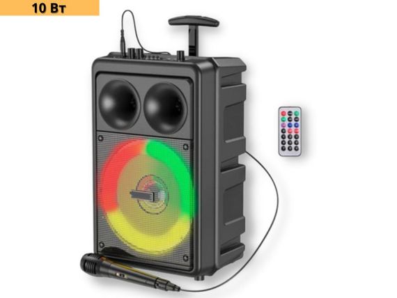 Портативна колонка XPRO BP9 валіза 10Вт, USB, SD, FM радіо, Bluetooth, 1 мікрофон, ДК (41916-BP9_1280) | Зображення 1
