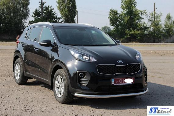 Передняя защита ST008 (нерж) для Kia Sportage 2015-2021 гг | Зображення 1