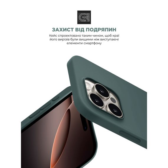 Чохол до мобільного телефона Armorstandart ICON2 MagSafe Apple iPhone 16 Pro Lake Green (ARM81318) | Зображення 4