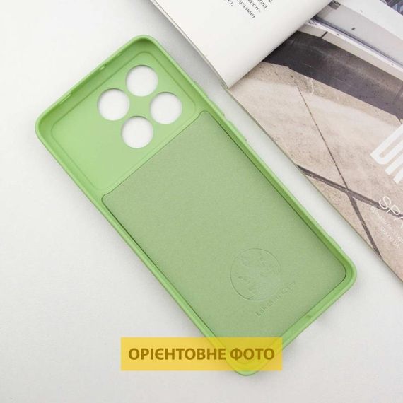 Чохол TPU GETMAN Liquid Silk Full Camera для Xiaomi Poco X6 / Note 13 Pro 5G Зелений / Pistachio | Зображення 2