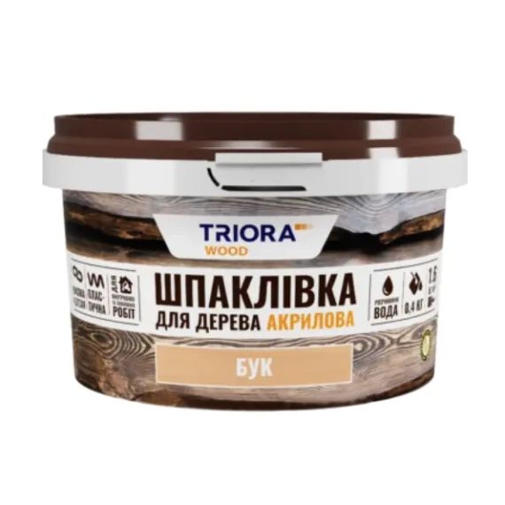 Шпаклівка 0,4кг для дерева Triora 444 Бук