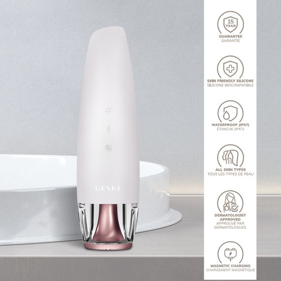 Антивіковий LED-випромінювач для відновлення шкіри обличчя GESKE Anti-Aging Skin Renewer 9в1 starlight | Зображення 2