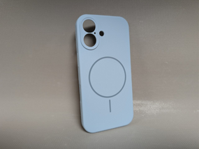 Чохол для iPhone 17 / Айфон 17, Luxury, м'який, протиударний, софт тач, MagSafe, блакитний