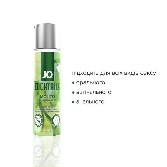 Лубрикант на водній основі System JO Cocktails, 60мл, Мохіто | Зображення 4