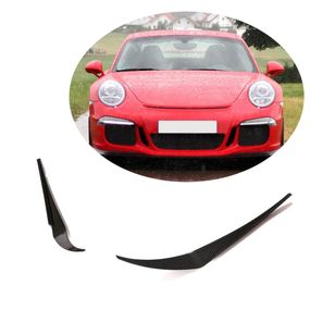 Накладки на передній бампер V1 (для GT3 (RS) 2014-2015, Карбон) для Porsche 911 рр