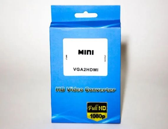 Переходник VGA на HDMI конвертер для ПК, ноутбука, видео регистратора адаптер преобразователь с аудио и внешним питанием HDMI - | Зображення 3