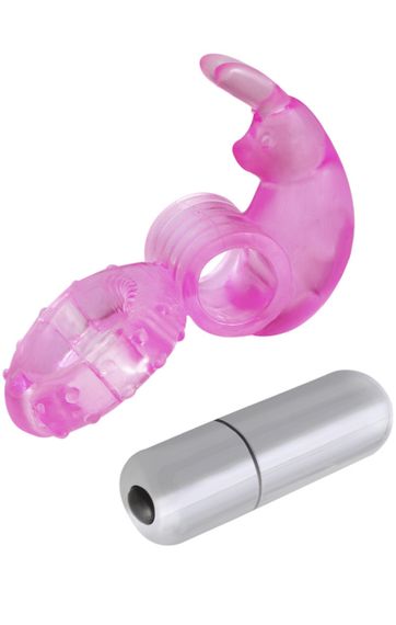 Ерекцоване кільце Cuddle Vibro Pro 7режимів вібрації колір рожевий Sex Aura | Зображення 2