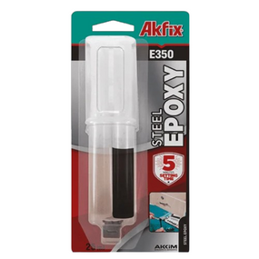 Клей епоксидний для сталі в шприці Akfix Е350