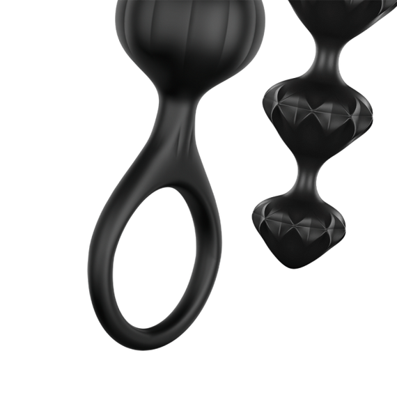 Набор анальных цепочек Satisfyer Love Beads, черный Sex Aura | Зображення 4