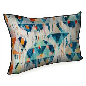 Подушка інтер'єрна з мішковини Etno ornament 45x32 см
