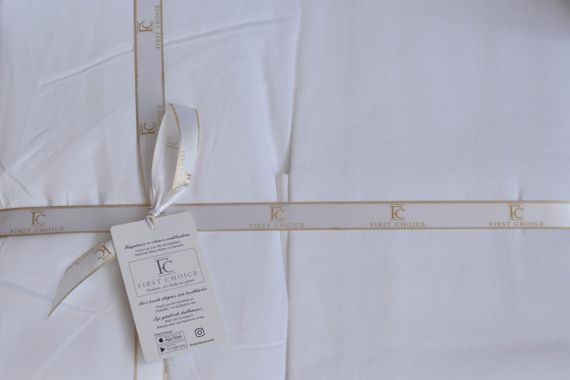 Постільна білизна First Choice Jacquard Satin 200 х 220 см Sare White | Зображення 4