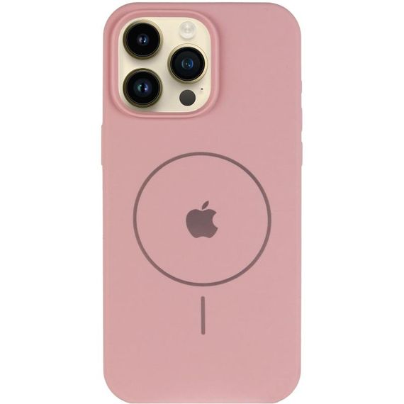 Чохол Silicone Case Full Protective (AA) V2 with MagSafe для Apple iPhone 12 Pro / 12 (6.1") Рожевий / Pink Sand | Зображення 1
