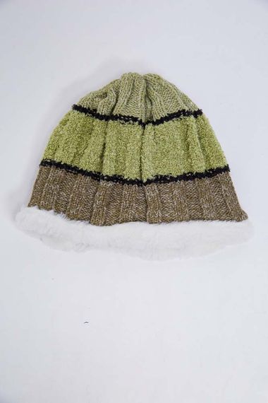 Дитяча шапка, зеленого кольору, з вовни, 167R7777