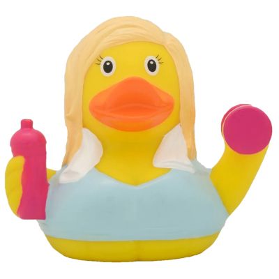Игрушка для ванной Funny Ducks Утка Фитнес девушка (L1279) | Зображення 1