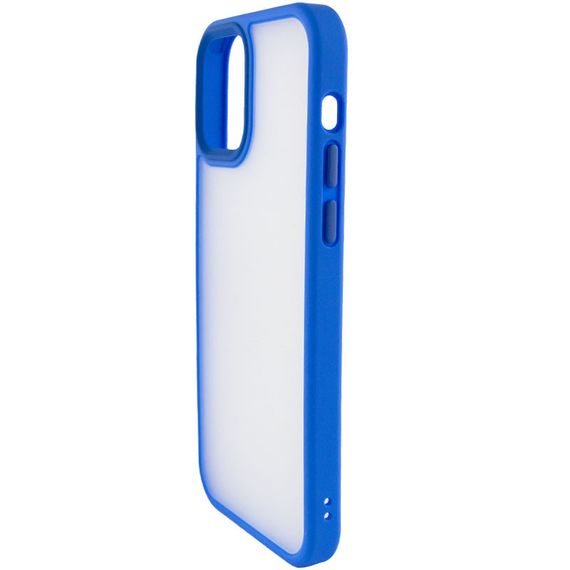TPU+PC чохол Metal Buttons для Apple iPhone 13 (6.1") Блакитний / Light Blue | Зображення 2