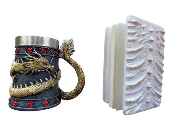 Подарунковий набір Кухоль 3D Танард Gold Rose та Блокнот 3D «Око Крижаного Хранителя» | Зображення 1