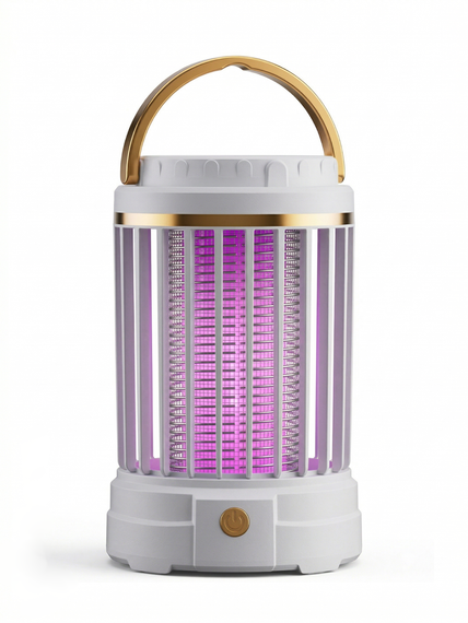 Антимоскітна лампа-ловичка Camping Mosquito Lamp 2 в 1 з нічником, USB Type-C, 5 Вт, 360°, до 20 м2, біла | Зображення 6