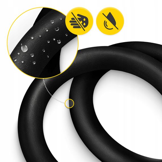 Гімнастичні кільця 4FIZJO з ABS пластику, регульовані Black/Yellow (P-5905973406109) | Зображення 9