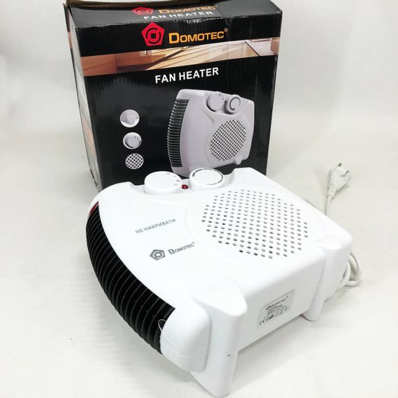 Електричний обігрівач для офісу Domotec, Портативний електричний міні-обігрівач, Вітродуйка для дому HX-61 | Зображення 5