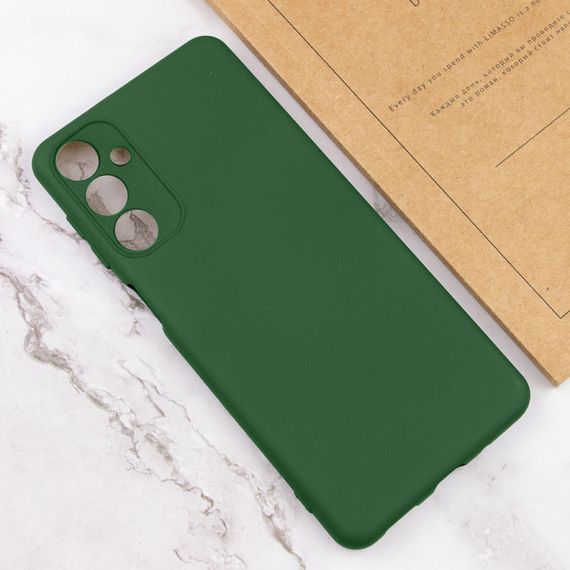 Чехол Silicone Cover Lakshmi Full Camera (A) для Samsung Galaxy A14 4G/5G Зеленый / Dark green | Зображення 3