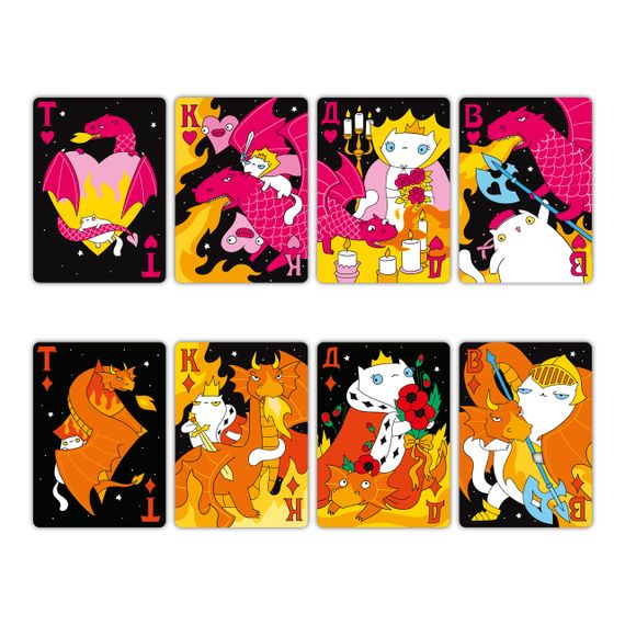 Карти гральні Коти та Дракони | Зображення 3