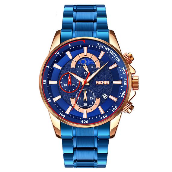Годинник S2kmei 9250RGBU Rose Gold-Blue